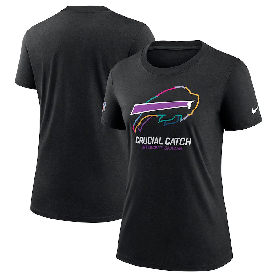 Women Detroit Lions2024 Nike NFL black T shirts ->nfl t-shirts->Sports Accessory